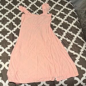 LOFT Pink Midi Dress